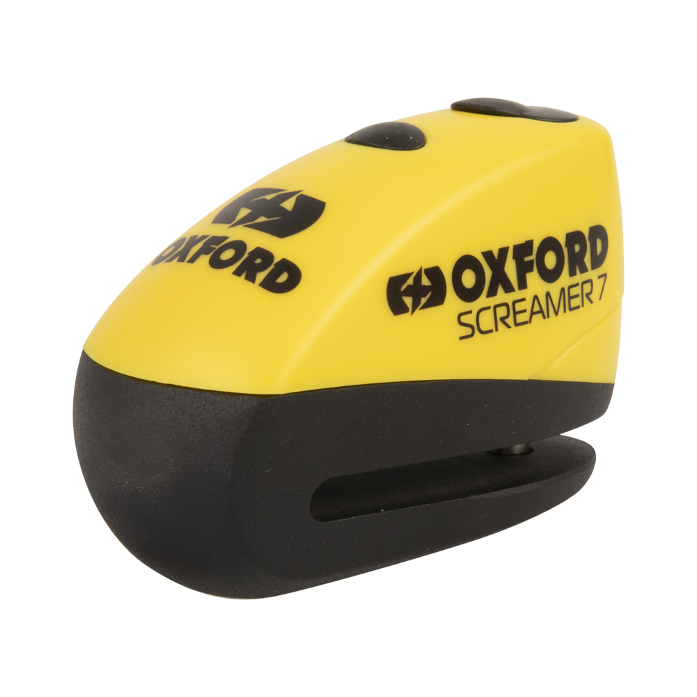 Oxford SCREAMER7 ALARM DISC LOCK YELLOW/BLACK